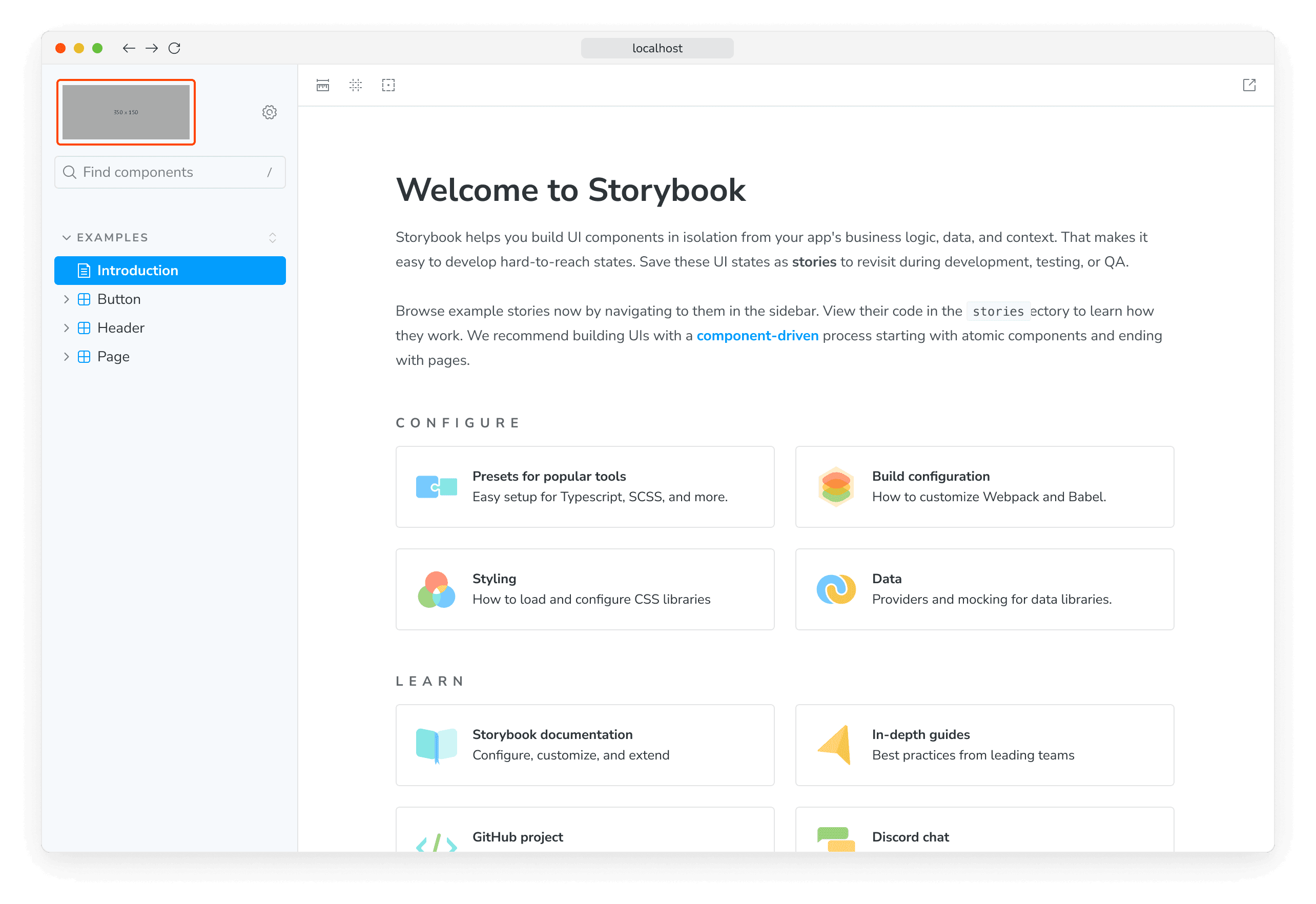 Storybook starter theme